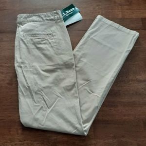 LL Bean Washed Chino Pants NWT